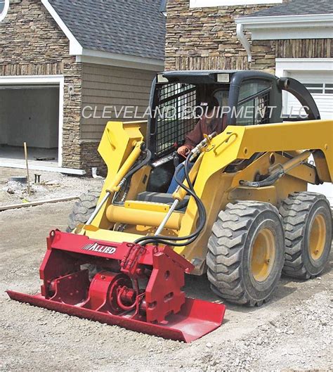 skid steer mounted earth compacting equipment|Vibratory Compactor Attachment .